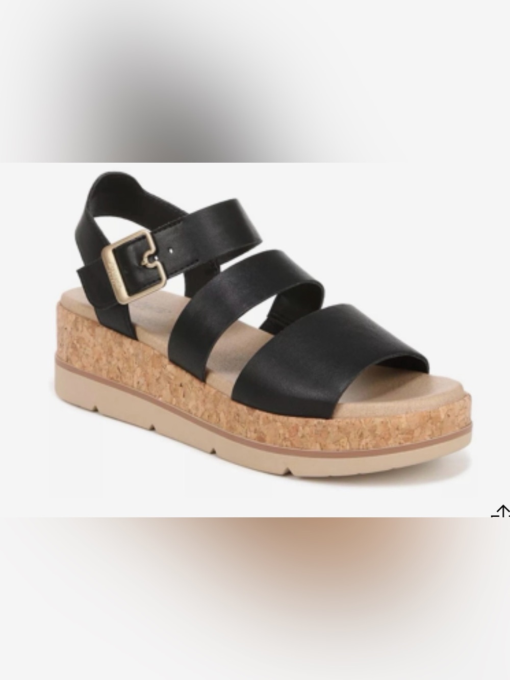 Dr. Scholl's Once Twice Espadrille Sandal- Black size 8.  Worn 1 time.